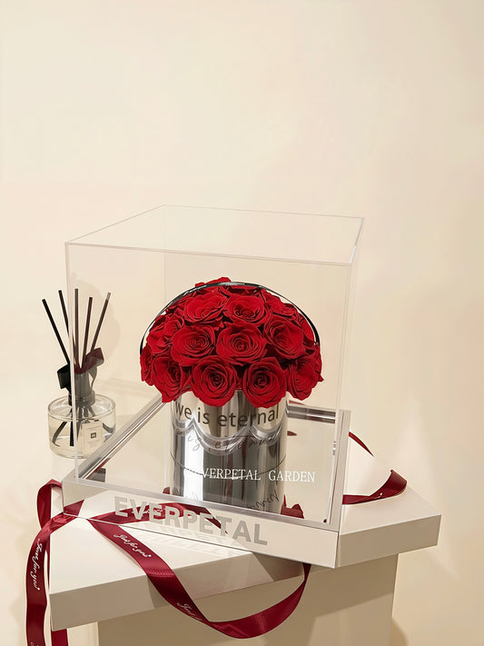 【Enduring Love】Preserved Red Rose Bucket