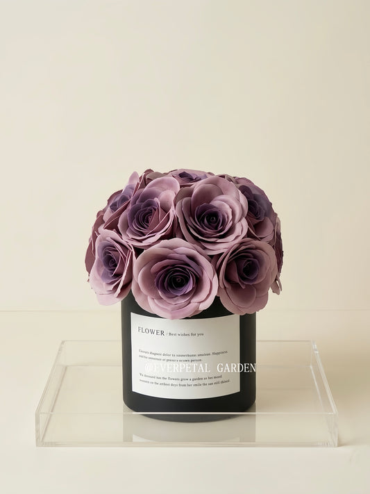 Drunken Purple Night | Soap Flower Bucket