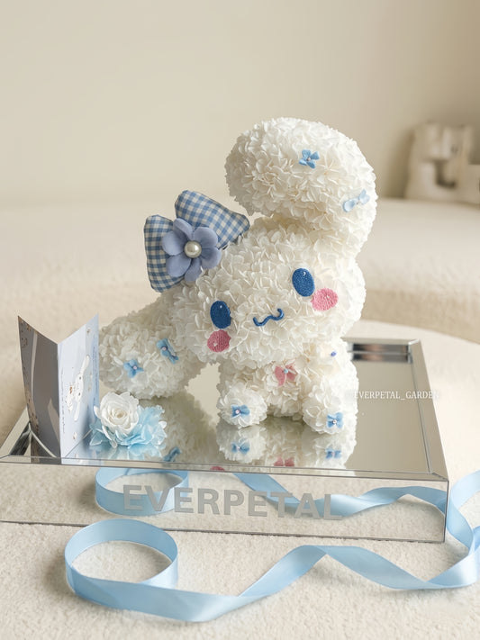 Cloudy Puppy | Creative Preserved Flower Mirror Set