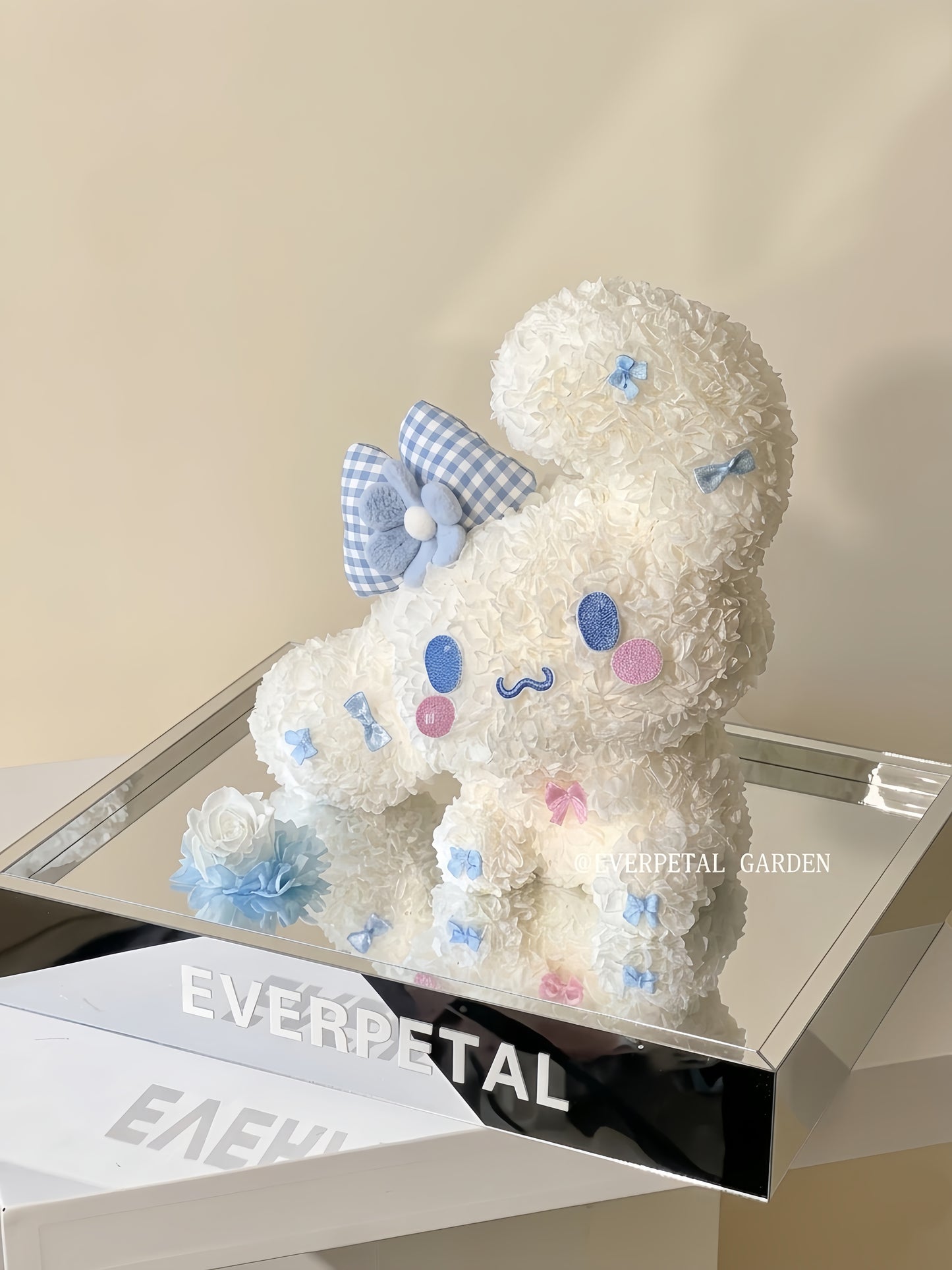 Cloudy Puppy | Creative Preserved Flower Mirror Set