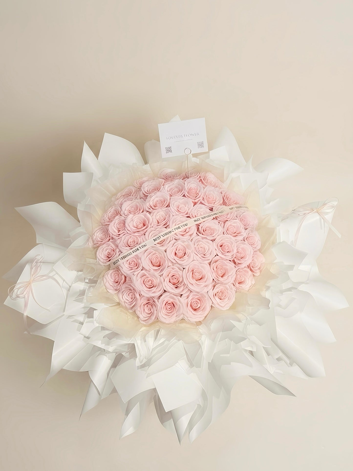 Grand Pink Soap Flower Giant Bouquet