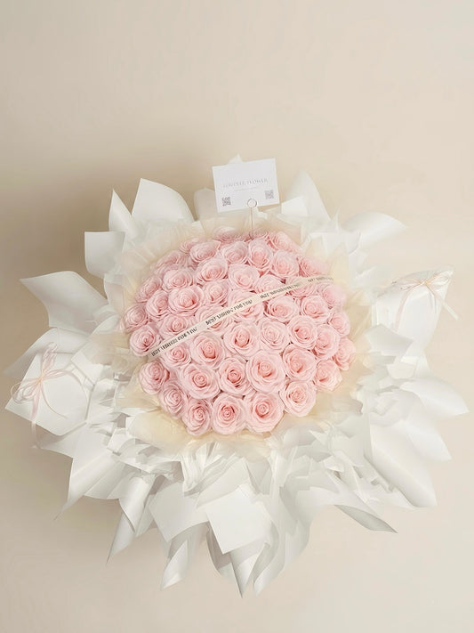 Grand Pink Soap Flower Giant Bouquet