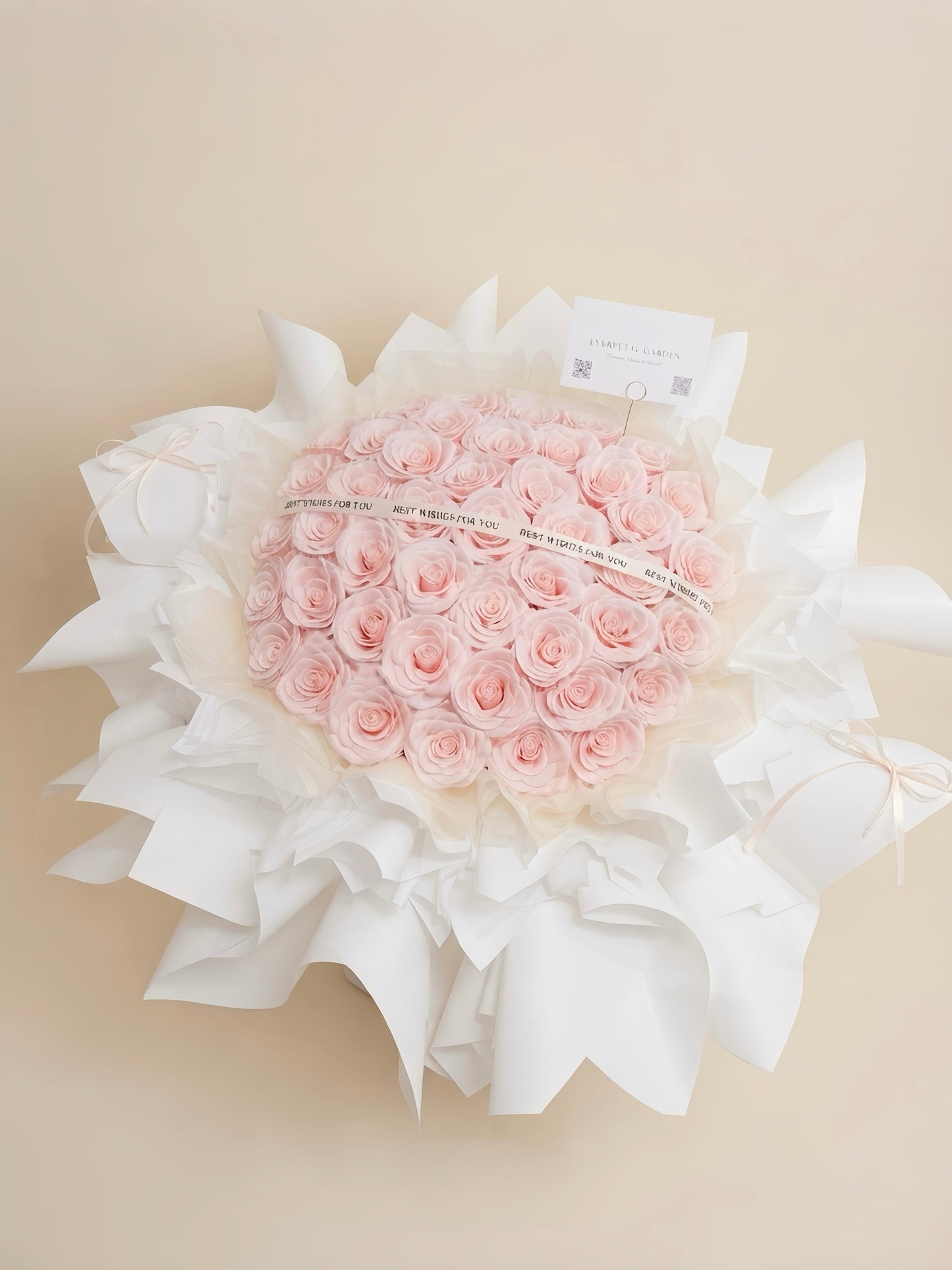 Grand Pink Soap Flower Giant Bouquet