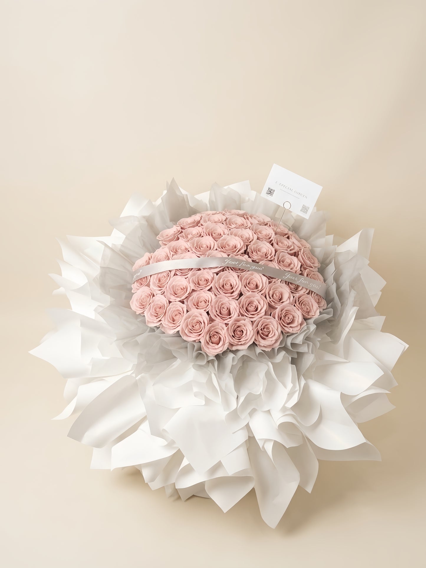 Grand Pink Soap Flower Giant Bouquet